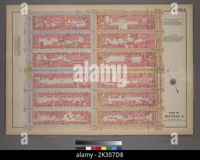 Cartografica, Mappe. 1913. Lionel Pincus e la Principessa Firyal Map Division. Real Property , New York (state) , New York, Real Property , Manhattan (New York, N.Y.), Manhattan (New York, N.Y.) Piastra 8, parte della sezione 3: Delimitata da W. 26th Street, Seventh Avenue, W. 20th Street e Ninth Avenue Foto Stock