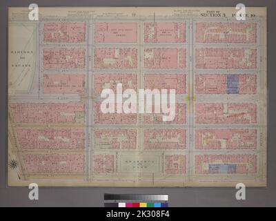 Cartografica, Mappe. 1913. Lionel Pincus e la Principessa Firyal Map Division. Real Property , New York (state) , New York, Real Property , Manhattan (New York, N.Y.), Manhattan (New York, N.Y.) Piastra 10, parte della Sezione 3: Delimitata da E. 26th Street, Second Avenue, E. 20th Street, Broadway e Madison Square Park Foto Stock