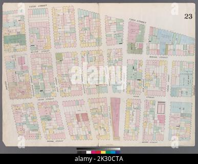 Cartografica, Mappe. 1857 - 1862. Lionel Pincus e la Principessa Firyal Map Division. Manhattan (New York, N.Y.), Real Property , New York (state) , New York Plate 23: Mappa delimitata da Broome Street, Bowery, Canal Street, Broadway Foto Stock