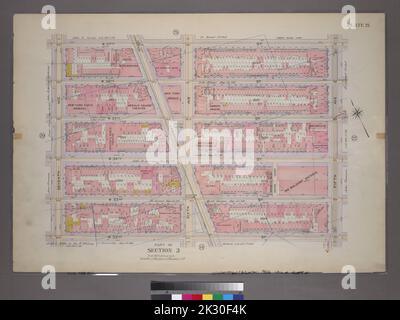 Cartografica, Mappe. 1899. Lionel Pincus e la Principessa Firyal Map Division. Manhattan (New York, N.Y.), Real Property , New York (state) , New York Plate 21, parte della Sezione 3: Bounded by (W. 37th Street, Fifth Avenue, W. 32nd Street e Seventh Avenue Foto Stock