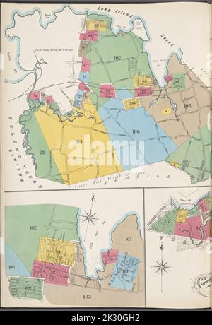 Cartografica, Mappe. 1884 - 1936. Lionel Pincus e la Principessa Firyal Map Division. Assicurazione antincendio , New York (stato), Real Property , New York (stato), Cities & Cities , New York (stato) Key Foto Stock