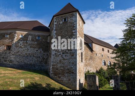 Slovenia, Lubiana, mura del Castello di Lubiana Foto Stock