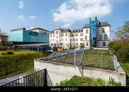 Mitteldeutscher Rundfunk (MDR), Landesfunkhaus Sachsen a Dresda Foto Stock