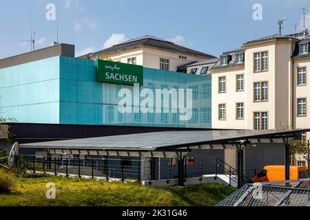 Mitteldeutscher Rundfunk (MDR), Landesfunkhaus Sachsen a Dresda Foto Stock