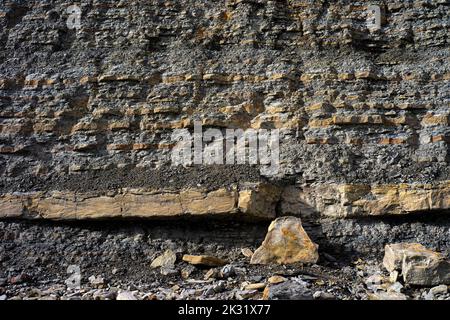 Formazione di strati sovrapposti di roccia per un milione di anni Foto Stock