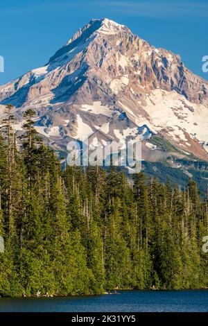 Vista panoramica di Mount Hood, Oregon, Stati Uniti Foto Stock