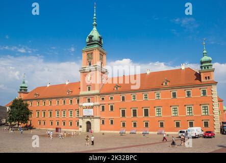 Palazzo reale sulla piazza del castello di Varsavia, Polonia Foto Stock