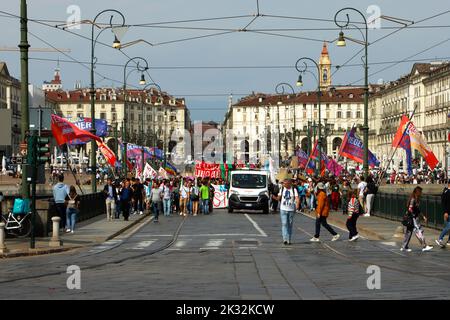 Dimostrazione in Italia, attività ambientale Foto Stock