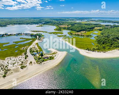 Vista aerea di Towd Point, Southampton Foto Stock