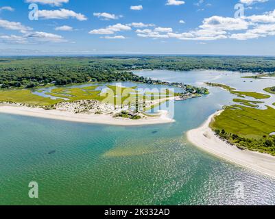 Vista aerea di Towd Point, Southampton Foto Stock