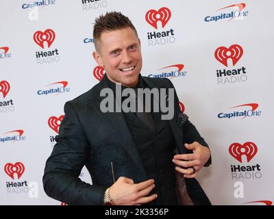 Las Vegas, Stati Uniti. 23rd settembre 2022. Arriva per il festival musicale iHeartRadio alla T-Mobile Arena di Las Vegas, Nevada, venerdì 23 settembre 2022. Foto di James Atoa/UPI Credit: UPI/Alamy Live News Foto Stock