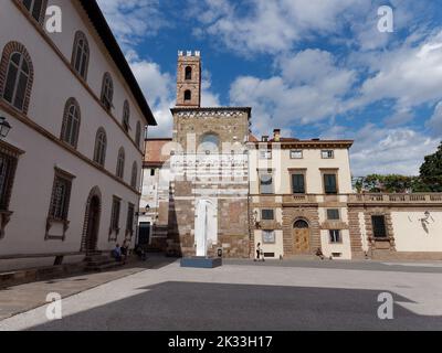 Piazza San Martino (chiesa di San Martino) a Lucca, Toscana, Italia Foto Stock