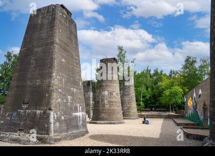 Landschaftspark Duisburg-Nord (Parco paesaggistico di Duisburg Nord), Duisburg, Renania Settentrionale-Vestfalia, Germania Foto Stock