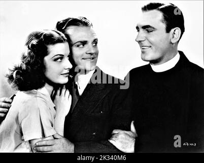 ANN SHERIDAN JAMES CAGNEY e PAT o'BRIEN in ANGELI CON VOLTI SPORCHI 1938 regista MICHAEL CURTIZ storia Rowland Brown musica Max Steiner Warner Bros. Foto Stock