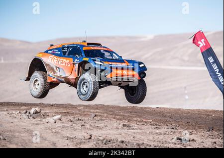 CATIE Munnings (GBR)/Timmy Hansen (SWE), Genesys Andretti United Extreme e durante il X-Prix Extreme e Copper di Antofagasta, Cile. , . (Foto di Charly Lopez/Motorsport Images/Sipa USA) Credit: Sipa USA/Alamy Live News Foto Stock