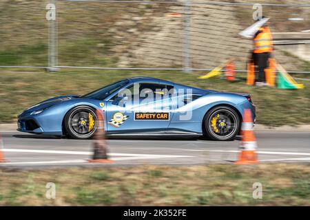 Sofia Rally - safety car alla competizione automobilistica di Sofia, Bulgaria Foto Stock