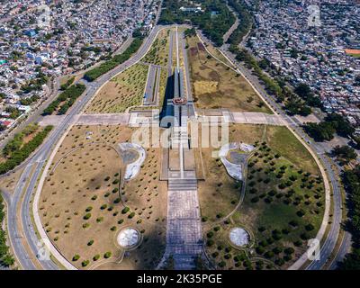 Bella vista aerea del faro di Colon a Santo Domingo Repubblica Dominicana Foto Stock