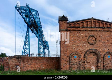 The Tees Transporter Bridge, Middlesbrough, Cleveland Foto Stock