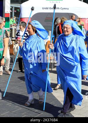 Bardi del National Eisteddfod 2018, a Cardiff Bay, Galles Foto Stock