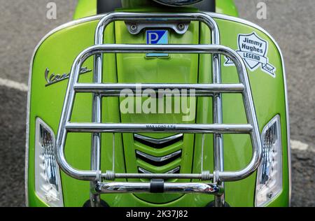 Vespa. Rally scooter della Ribble Valley 2022. Foto Stock