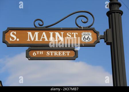 S Main Street e 6th Street, Galena, Kansas Foto Stock