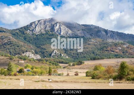 Parco naturale di Aizkorri Aratz nella provincia di Alava, Spagna Foto Stock