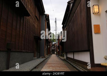 Scenario dell'antica capitale del Giappone, "Kanazawa Higashi Chaya District" Foto Stock