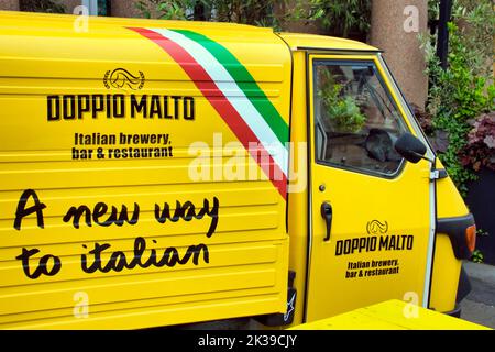 Ristorante italiano DOPPIO Malto e piatti da asporto Glasgow, Scozia, Regno Unito Foto Stock