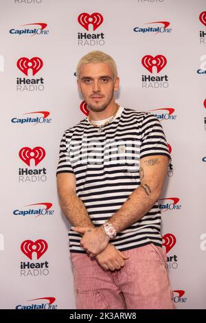 Las Vegas, Stati Uniti. 24th Set, 2022. Lauv (Ari Staprans Leff) arriva al festival musicale iHeartradio il 24 settembre 2022 a Las Vegas, Nevada (Foto di Daniel DeSlover/Sipa USA) Credit: Sipa USA/Alamy Live News Foto Stock