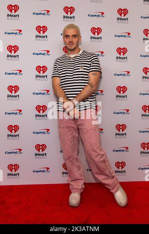 Las Vegas, Stati Uniti. 24th Set, 2022. Lauv (Ari Staprans Leff) arriva al festival musicale iHeartradio il 24 settembre 2022 a Las Vegas, Nevada (Foto di Daniel DeSlover/Sipa USA) Credit: Sipa USA/Alamy Live News Foto Stock