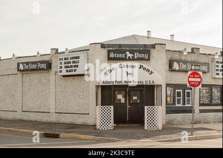 Lo Stone Pony di Asbury Park, NJ, è un leggendario locale musicale famoso per aver lanciato carriere di leggende musicali come Bruce Springsteen. Foto Stock