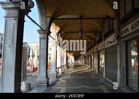 portici nella piazzetta di san marco a venezia Foto Stock