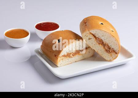 Patty Patty isolato su sfondo bianco. Patty Patty isolato su sfondo bianco. Foto Stock