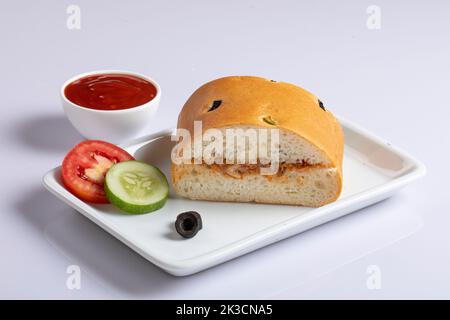 Patty Patty isolato su sfondo bianco. Patty Patty isolato su sfondo bianco. Foto Stock