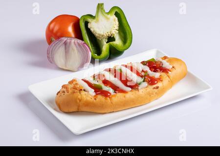 Patty Patty isolato su sfondo bianco. Patty Patty isolato su sfondo bianco. Foto Stock