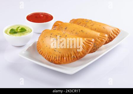 Patty Patty isolato su sfondo bianco. Patty Patty isolato su sfondo bianco. Foto Stock