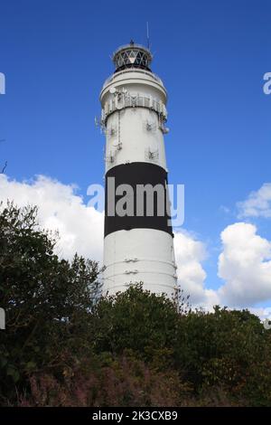 Faro di Kampen 'Langer Christian' a Kampen su Sylt Foto Stock