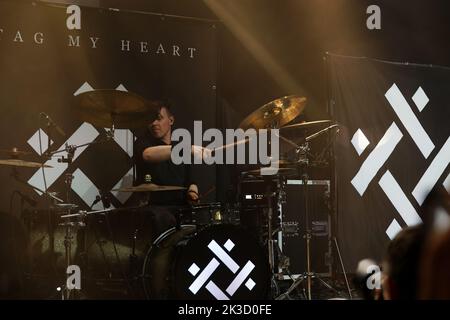 TAG MY HEART Rock A l'Usine, Istres, FRANCIA, 28/03/2022 Florent 'MrCrash' B. Foto Stock