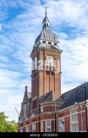 L'ex Municipio (ora scuola di danza), Regent Circus, Swindon, Wiltshire, Inghilterra, Regno Unito Foto Stock