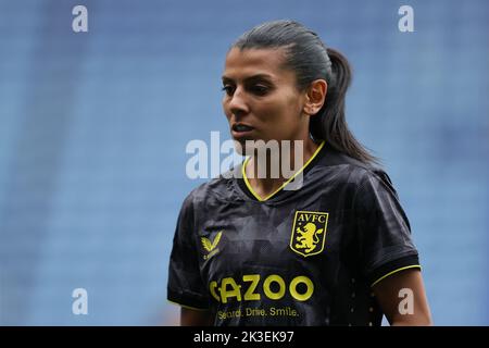 Leicester, Regno Unito. 25th Set, 2022. Leicester, Inghilterra, 25th 2022 settembre: Kenza Dali (10 Aston Villa) durante la partita della Super League delle donne fa di Barclays tra Leicester City e Aston Villa al King Power Stadium di Leicester, Inghilterra. (James Holyoak/SPP) Credit: SPP Sport Press Photo. /Alamy Live News Foto Stock