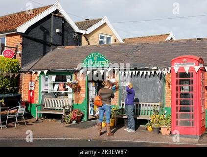 Ufficio postale di Rural Village, Otley, Suffolk, Regno Unito Foto Stock