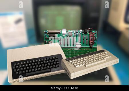I computer Acorn erano tra i primi computer che negli anni '80s iniziarono la rivoluzione informatica Foto Stock