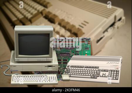 Il Commodore Amiga è un Home computer che ha avuto un enorme successo commerciale alla fine degli anni '1980s. Foto Stock