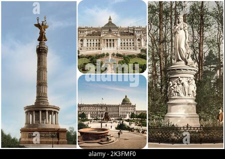 Berlino alla fine degli anni '1800s e all'inizio degli anni '1900s Foto Stock