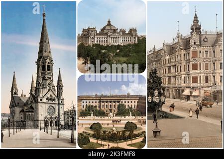 Berlino alla fine degli anni '1800s e all'inizio degli anni '1900s Foto Stock