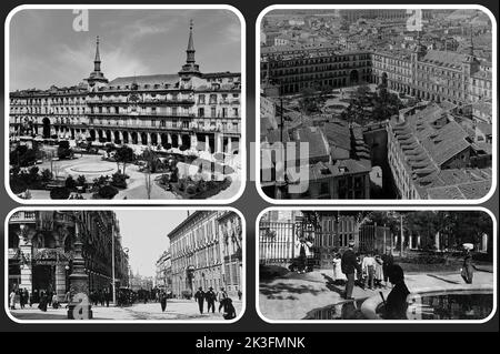 Madrid alla fine degli anni '1800s e all'inizio degli anni '1900s (5) Foto Stock