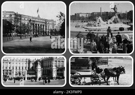 Madrid alla fine degli anni '1800s e all'inizio degli anni '1900s (5) Foto Stock