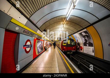 Metropolitana di Baker Street Foto Stock