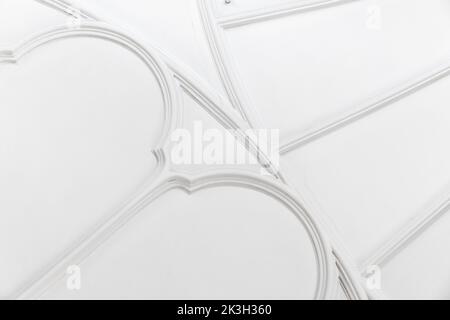 Architettura classica astratta sfondo, soffitto bianco decorazione Foto Stock