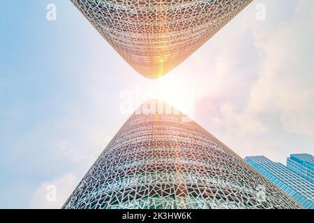 Scenario urbano di Chengdu, provincia di Sichuan, Cina Foto Stock